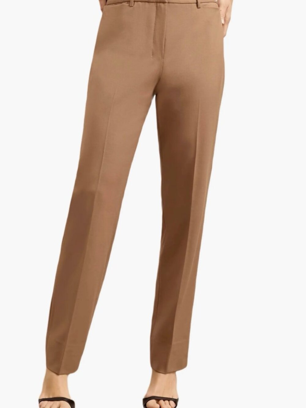 MM.LaFleur Smith Italian Wool Twill Straight Trouser — Saddle — Size 4 — NWOT